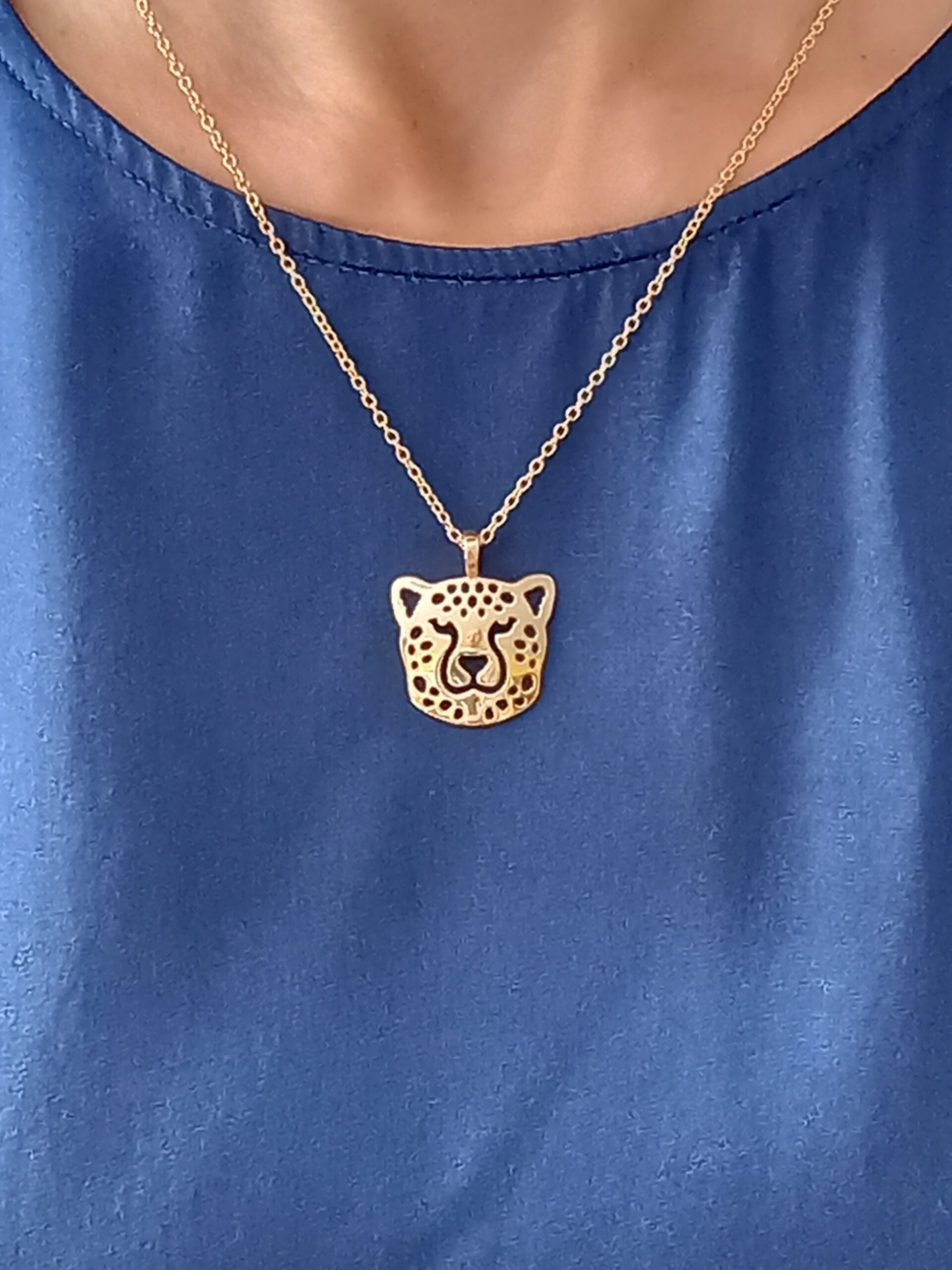 collana e ciondolo del ghepardo in argento 925
